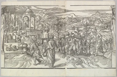 Eine türkische Beerdigung aus dem Fries Ces Moeurs et fachons de faire de Turcz Customs and Fas, 1553