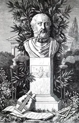 Eine Büste von Platon