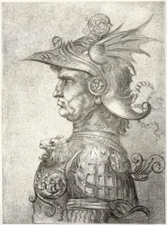 Büste eines Kriegers im Profil, 1882