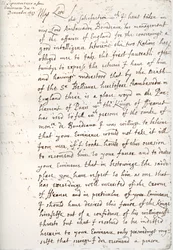 Ein Brief von Oliver Cromwell an Kardinal Mazarin, 4. Dezember 1657, 1899