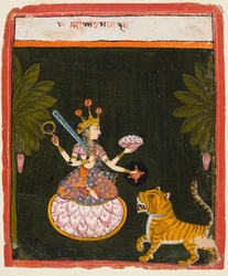 Eine Seite aus einer Devi-Serie, ca. 1660
