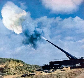 Eine Sekunde nach dem Feuerbefehl, französische Kanalküste, Zweiter Weltkrieg, 1940