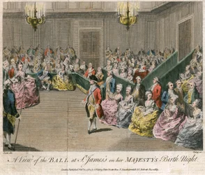 Ein Blick auf den Ball in St. James an ihrem Majestäts Geburtstag, 1782