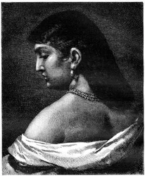 Eine Frau aus Trastevere, Rom, Italien, 19. Jahrhundert