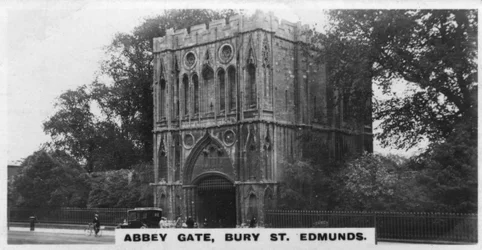 Abteitor, Bury St Edmunds, Suffolk, um 1920er Jahre