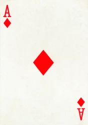 Karo-Ass aus einem Kartenspiel von Goodall & Son Ltd., ca. 1940