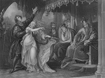 Akt IV Szene v aus Hamlet, 19. Jahrhundert