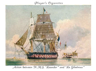 Gefechtsaktion zwischen H.M.S. Leander und Le Genereux, 1936