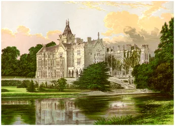 Adare Manor, County Limerick, Irland, Heimat des Earl of Dunraven, um 1880