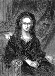 Adelaide von Sachsen-Coburg-Meiningen 1792-1849, deutsch-geborene Königin-Gemahlin von Wilhelm IV., 1849