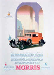 Werbung für Morris Motorwagen, 1932