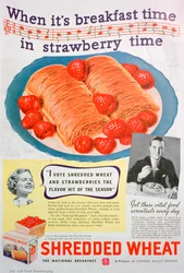 Werbung für Shredded Wheat, 1936
