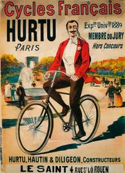 Werbung für Hurtu-Fahrräder, ca. 1900