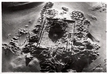 Luftaufnahme von archäologischen Ausgrabungen in der Nähe von Saqqara, Ägypten, 1931