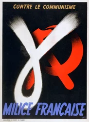 Gegen den Kommunismus, Plakat für die französische Miliz