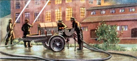Luftschutzmaßnahmen, Zigarettenkarte, britisch, 1938