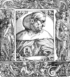 Albertus Magnus ca. 1200-1280, deutschstämmiger Dominikanermönch, 16. Jahrhundert
