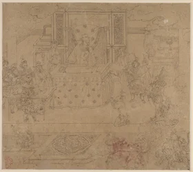 Album von daoistischen und buddhistischen Themen: Könige der Hölle: Blatt 30, 1200er