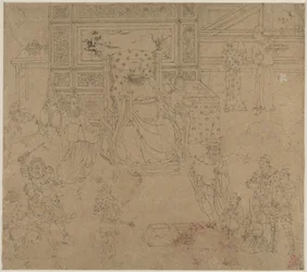 Album von daoistischen und buddhistischen Themen: Könige der Hölle: Blatt 34