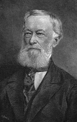 Alfred Krupp, deutscher Industrieller und Waffenhersteller, 1886