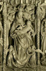 Altarbild, Hallstätter Pfarrkirche, Hallstatt, Oberösterreich, um 1935