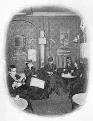 Ein arabisches Café, London, ca. 1901