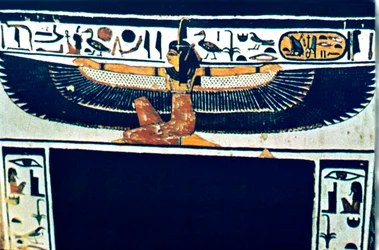 Altägyptische Hieroglyphen, Theben, Ägypten