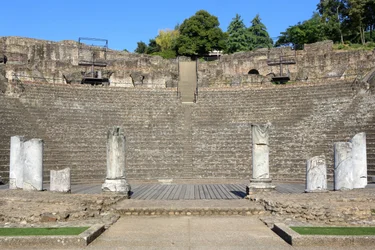 Antikes Theater von Fourviere. Lyon, 20160828, Lyon, Frankreich