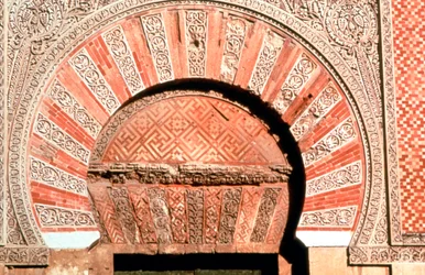 Bogen über dem Eingang, Westfassade, Große Moschee, Córdoba, Spanien