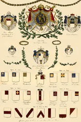 Wappen des Französischen Kaiserreichs und des kaiserlichen Adels