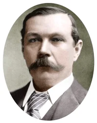 Arthur Conan Doyle, schottischer Schriftsteller, um 1900
