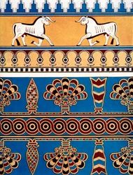 Assyrisches Ziegel- und Fliesendesign, 1933-1934