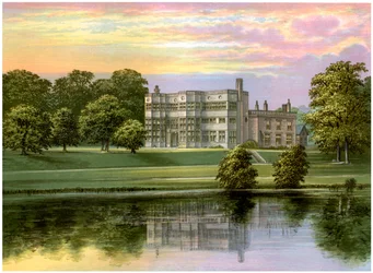 Astley Hall, Lancashire, Heimat von Baronet de Hoghton, ca. 1880