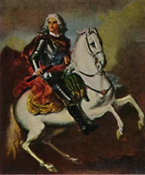 August der Starke 1670-1733 - Gemälde von Silvestre, 1934