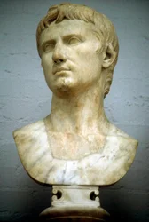 Augustus Caesar - Gaius Julius Caesar Octavianus 63 v. Chr.-14 n. Chr., erster römischer Kaiser