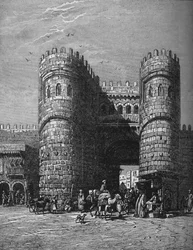 Bab-El-Footoh, eines der Tore von Kairo, 1878, ca. 1882
