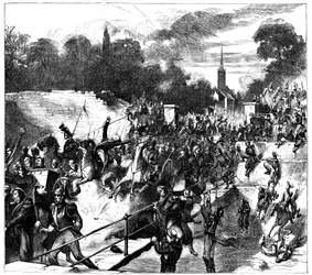 Schlacht von Sedan, Frankreich, Deutsch-Französischer Krieg, 1. September 1870, ca. 1880