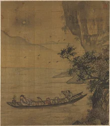 Bootsfahrt im Mondlicht, 1600er Jahre