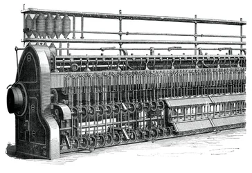 Spule und Fliegenrahmen, ca. 1880
