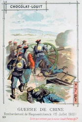 Bombardierung von Blagoweschtschensk, Russland, Boxeraufstand, 15. Juli 1900