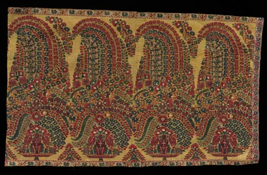 Randfragment eines Schals, frühe 1800er Jahre
