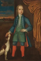 Junge im blauen Mantel, um 1730
