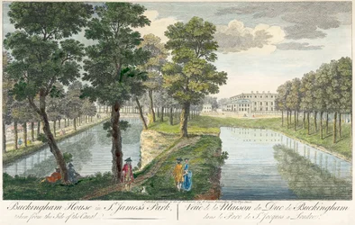 Buckingham Palace im St. James Park, London, 1750