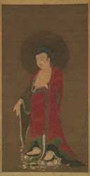 Buddha Amitabha steigt aus seinem Reinen Land herab