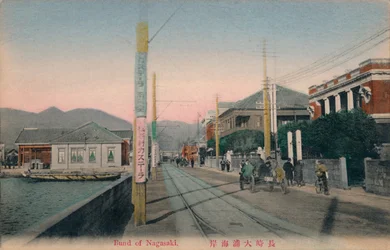 Bund von Nagasaki, um 1910
