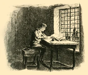 Bei Mondschein begann er seine Aufgabe, 1907