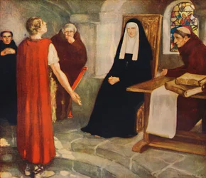 Caedmon vor der Heiligen Hilda, 1912