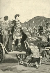 Cäsar spricht zu den unzufriedenen Legionen im Campus Martius, 1890