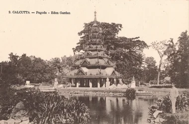 Kalkutta - Pagode - Eden Garten, um 1900