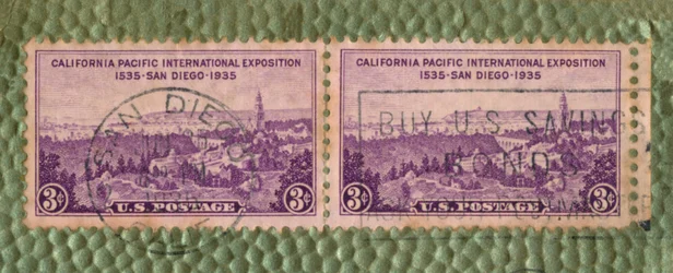California Pacific International Exposition - US-Briefmarke, ca. 1935